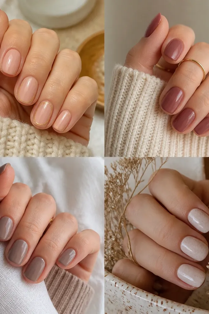 Cozy short oval nail ideas