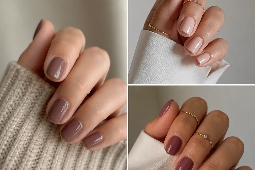 High-end short oval nails inspiration