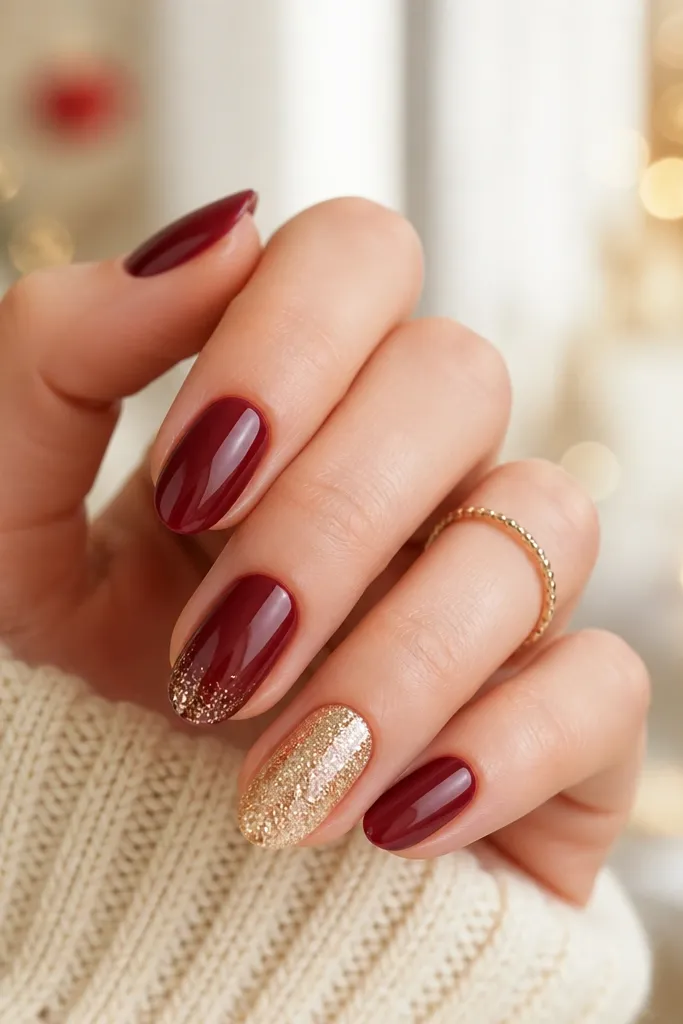 Elegant Holiday Nails for a Classy Christmas Look