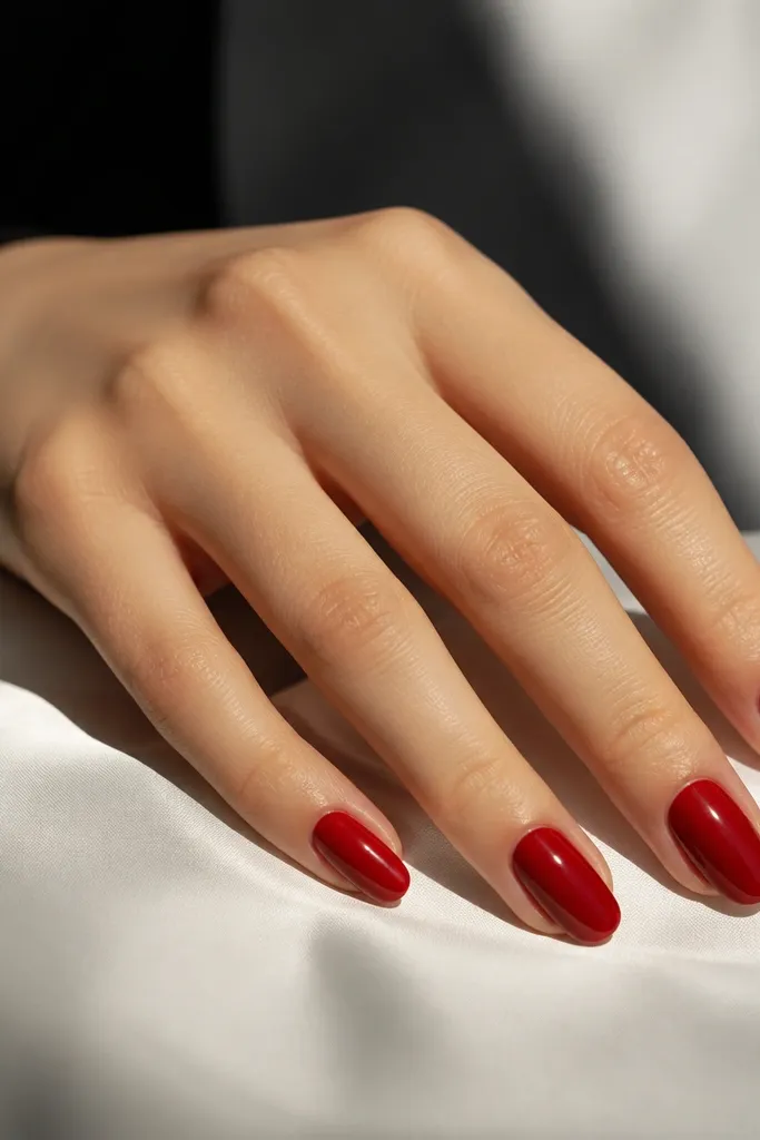 Elegant Red Nails for a Classy and Timeless Look