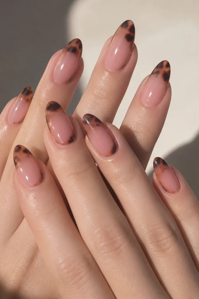 15 Pink Tortoise Shell Nails