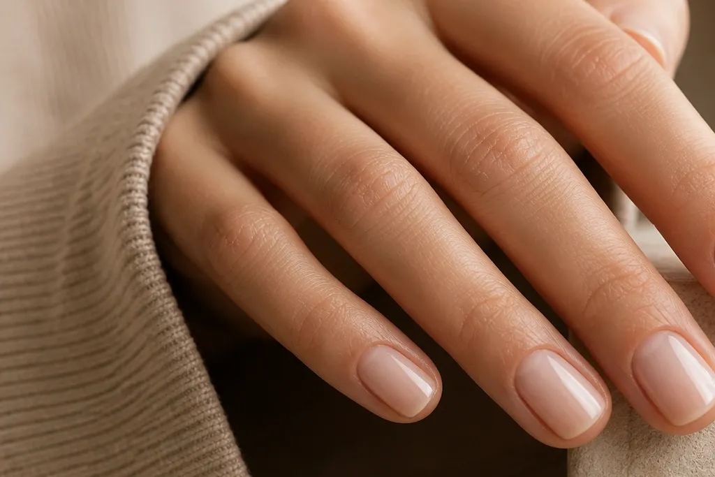 Short oval nails for small spaces