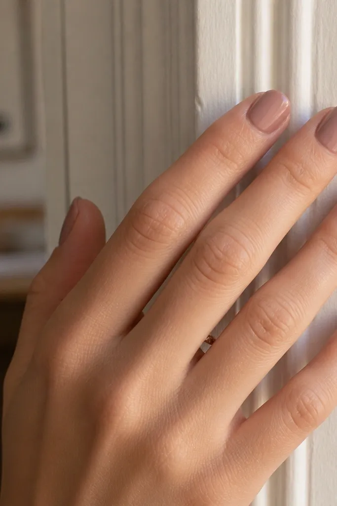 Short oval nails for small spaces