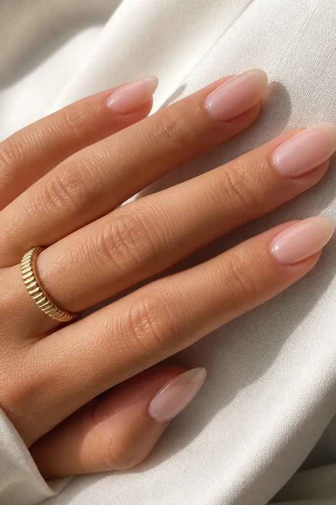 Almond biab nails inspiration for a flattering finish