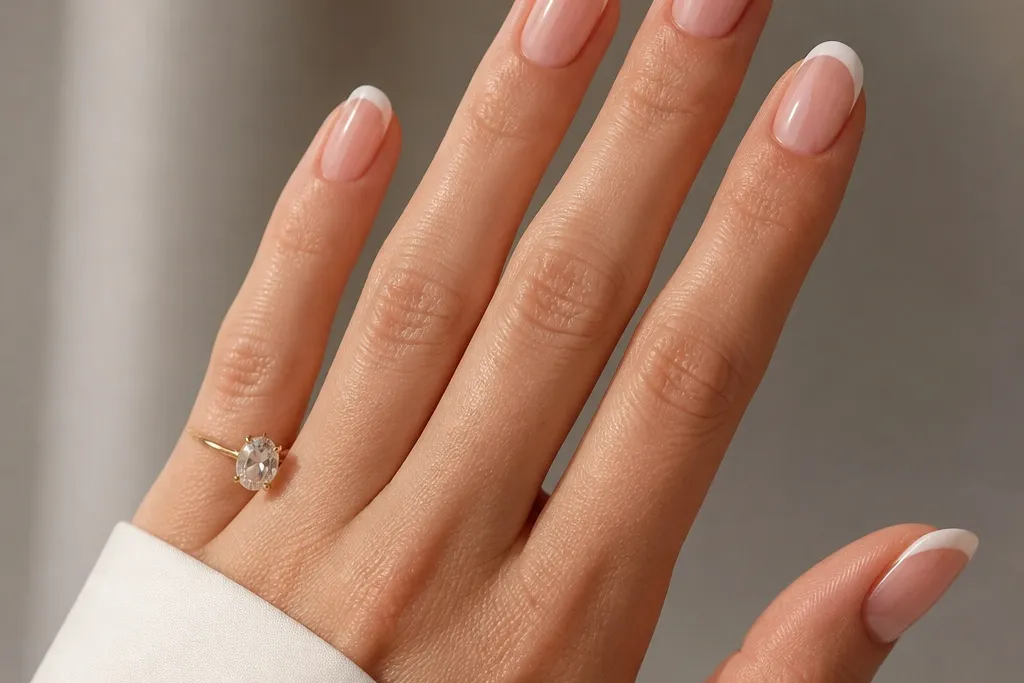 French tip biab nails inspiration for clean lines
