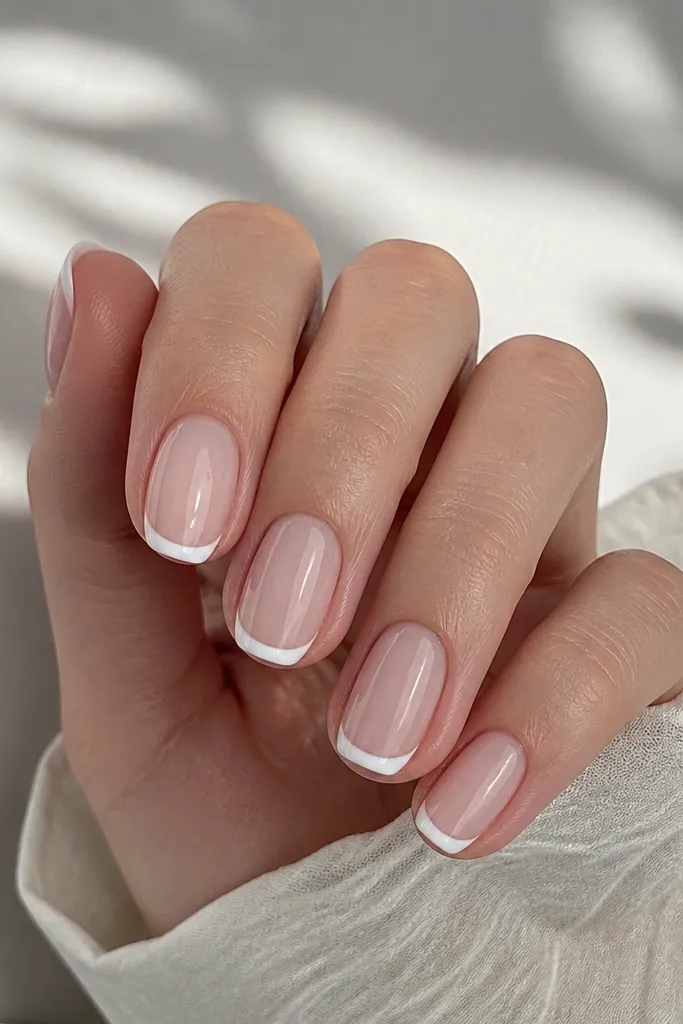 French tip biab nails inspiration for clean lines
