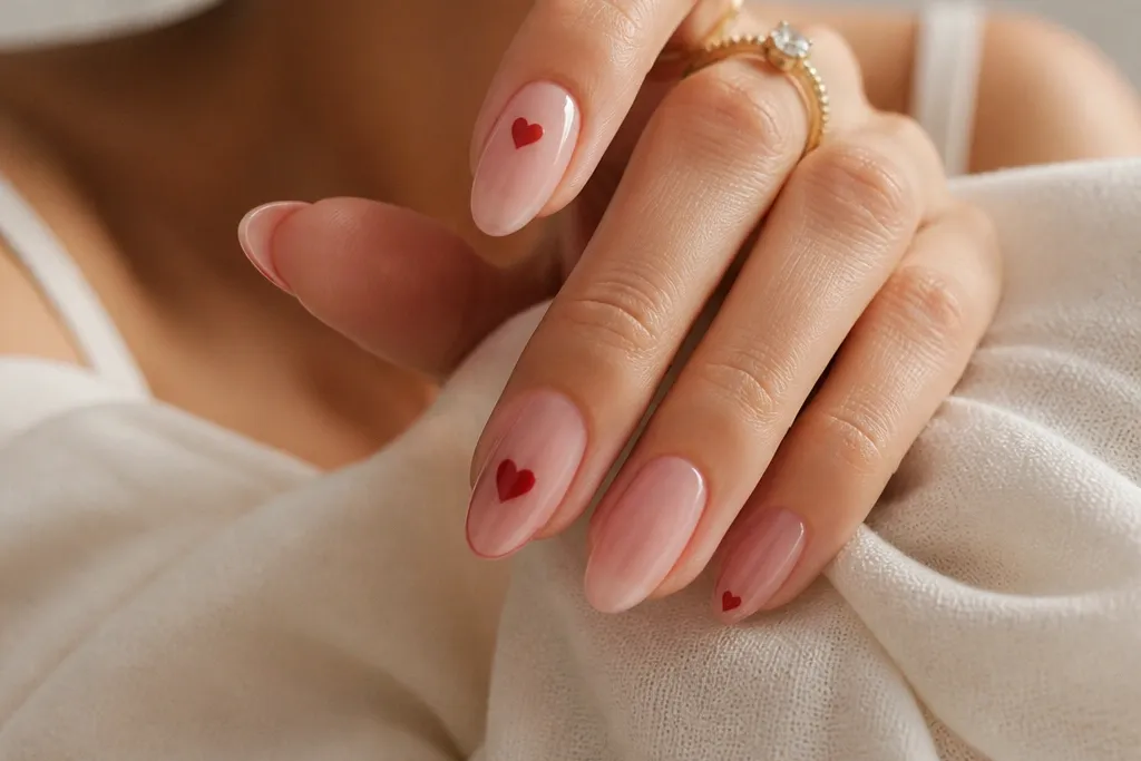 Valentine's biab nails inspiration for romance