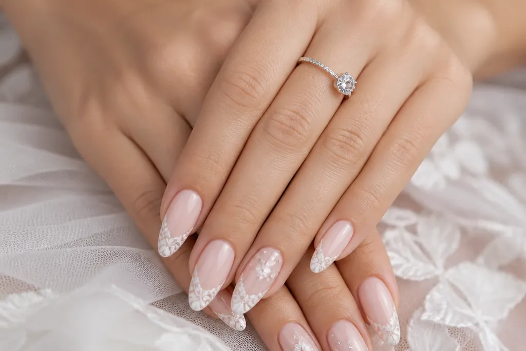 Bridal nail extension designs for a picture-perfect wedding look
