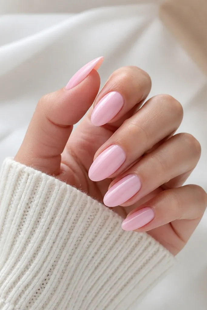Easy Pink Almond Nails for Beginners