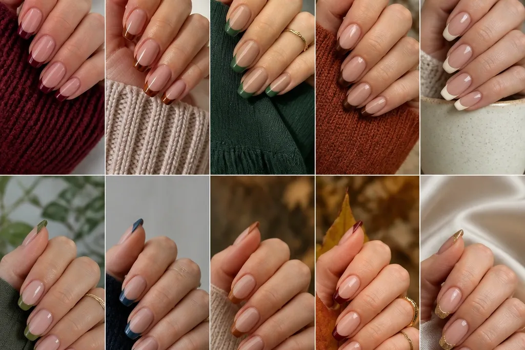 10 Fall French Tip Nails Ideas with a Modern Autumn Twist
