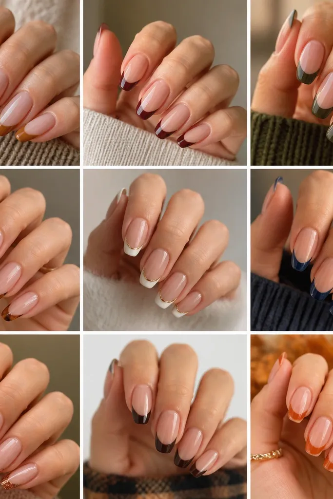 10 Fall French Tip Nails Ideas with a Modern Autumn Twist