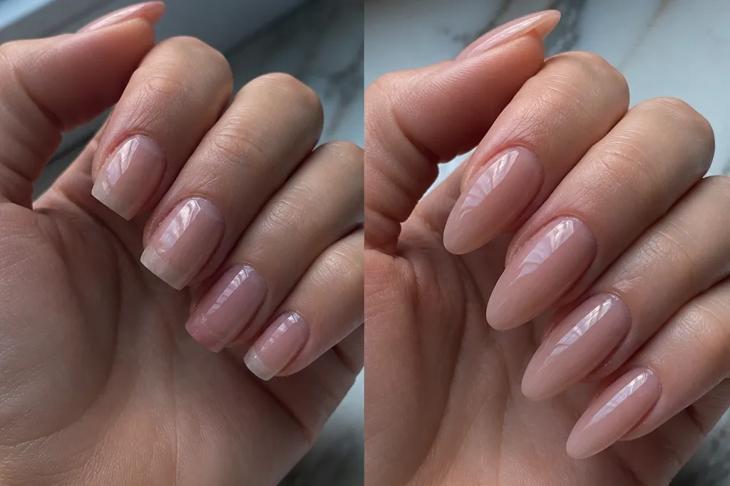 Kylie Jenner nails before and after