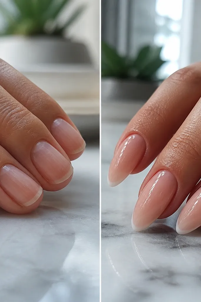 Kylie Jenner nails before and after