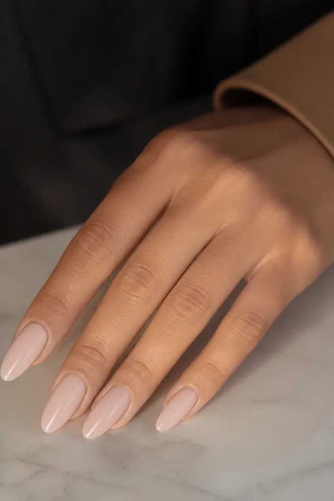 Modern minimalist Kylie Jenner nails