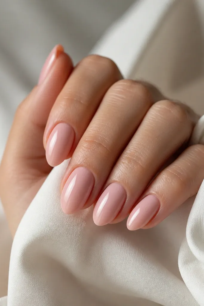 Low Maintenance Pink Almond Nails Easy Care