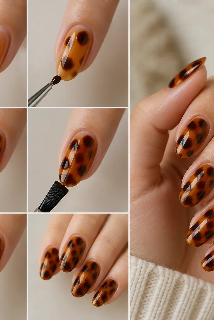 Tortoise Shell Nails Tutorial