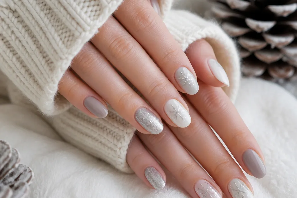 All year winter christmas nails you can wear anytime